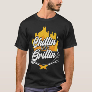Chillen En Grillen Bbq Grillmaster Byrbecue T-shirt