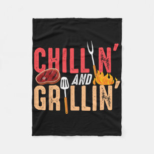 Chillen En Grillen Byrbecue Feestje Fleece Deken