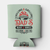 Chillen en grillen pa's bar en grill ontwerp 2 blikjeskoeler (Achterkant)