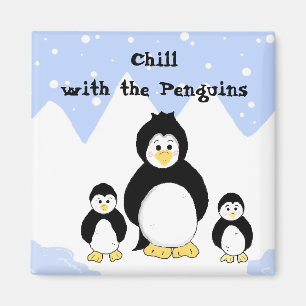 Chillen met de Pinguïns Magneet
