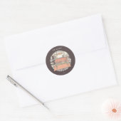 Chillen met FRIENDS™ Cartoon Ronde Sticker (Envelop)