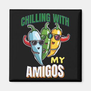 Chillen met mijn Amigos Cinco de Mayo Chilly Peppe Magneet