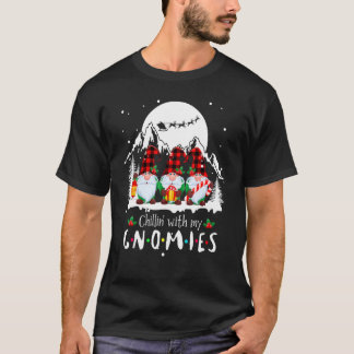 Chillen Met Mijn Kabouters Kerst Tuinkabouter Kers T-shirt