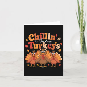 Chillen Met Mijn Kalkoenen Thanksgiving Familie Ma Kaart