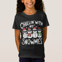 Chillen Met Mijn Sneeuwvrienden Grappige Sneeuwman