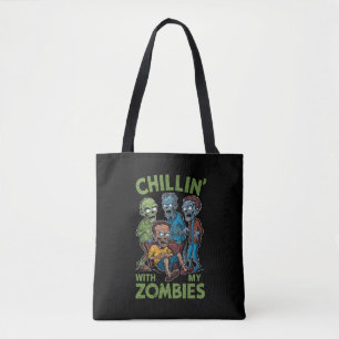 Chillen Met Mijn Zombies Halloween Jongens Kindere Draagtas