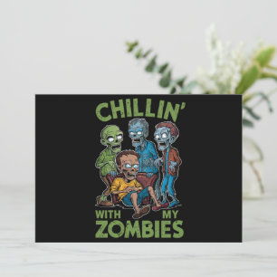 Chillen Met Mijn Zombies Halloween Jongens Kindere Kaart