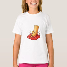 Chillende Franse friet in Kinder Ketchup Dip