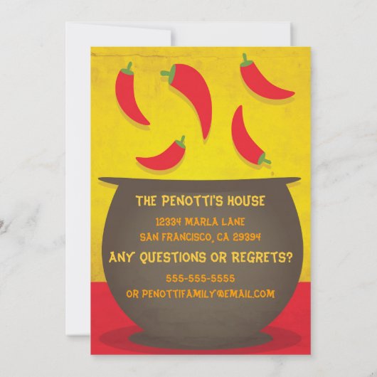 Chilli Pot - Cuire sur invitation (Dos)