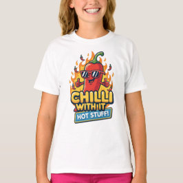 “Chilli With It” Tee – Cool & Spicy Cartoon Pepper T-shirt