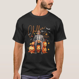 Chillin als een misdadige pompoen Trump Autumn Her T-shirt