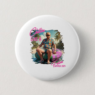 Chillin als een misdadige Trump voor President Sum Ronde Button 5,7 Cm