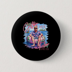 Chillin als een misdadiger Republikeinse Pro Trump Ronde Button 5,7 Cm