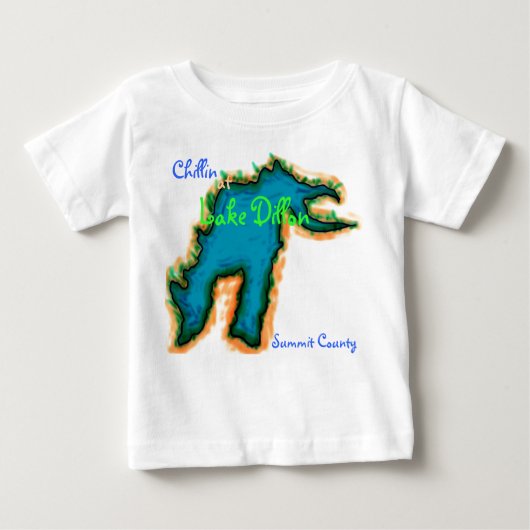 Chillin bij het shirt van het baby van het meer va (Voorkant)