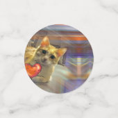 Chillin Cat Flashin Heart Confetti (Kleine voorkant)