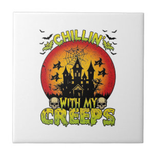 Chillin Creeps Spokenhuis Halloween Heksen Sku Tegeltje