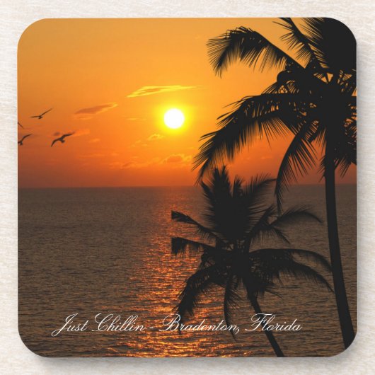 Chillin' Dessous de verre Un goût de Floride (Devant)