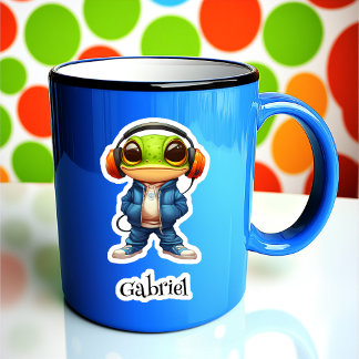 Chillin' Frog Sticker Vinyl Personnalisé