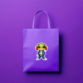 Chillin' Frog Vinyl Sticker