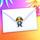 Chillin' Frog Vinyl Sticker