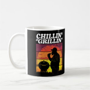  Chillin’ & Grillin’ Dark Distressed Koffiemok