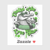 Chillin' Like a Croc Star Sticker : Crocodile Cool (Feuille)