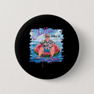 Chillin Like A Felon Grappig Trump Zomer 2024 _3 Ronde Button 5,7 Cm