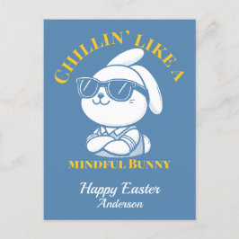 Chillin' Like A Mindful Bunny Pasen Briefkaart