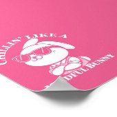 Chillin’ Like a Minful Bunny - Poster rose (Coin)