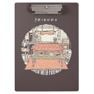Chillin' met FRIENDS™ Cartoon Klembord