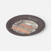 Chillin' met FRIENDS™ Cartoon Papieren Bordje (Gekanteld)