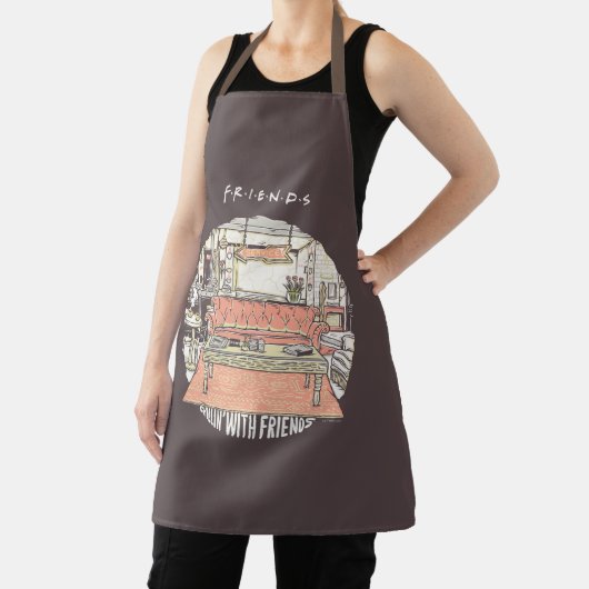 Chillin' met FRIENDS™ Cartoon Schort (Insitu)