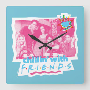 Chillin' met FRIENDS™ Vierkante Klok