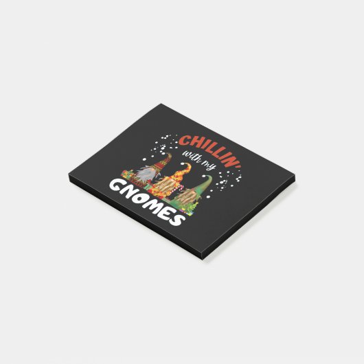 Chillin met kerst met mijn gnomen post-it® notes (Schuin)