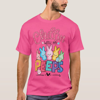 Chillin met mijn Bunnies T-shirt Funny Bunny Easte