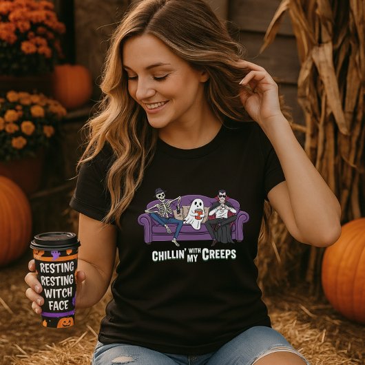 Chillin met mijn Creeps Halloween T-shirt