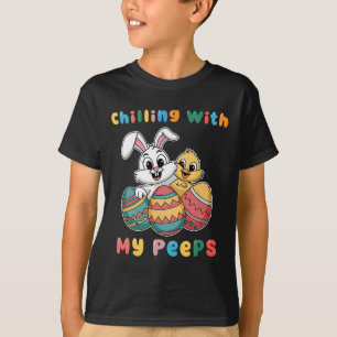 Chillin met mijn Easter Squad Egg Crew Bunny Funny T-shirt