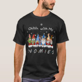 Chillin met mijn Gnomen Funny Gnome Kerstmis Pama T-shirt (Voorkant)