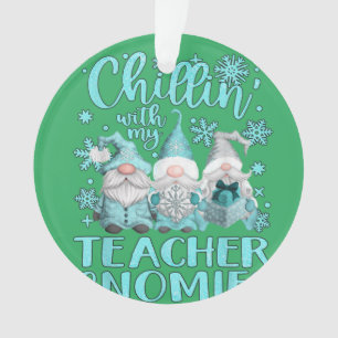 Chillin met mijn Gnomen-leraar kerstbal Ornament