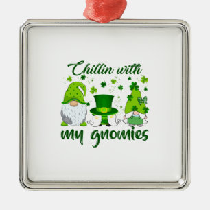Chillin met mijn gnomen metalen ornament