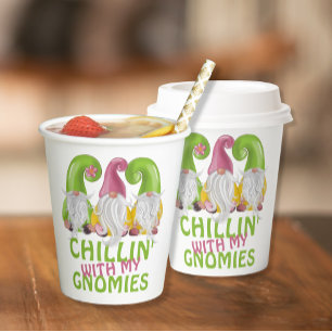 Chillin met mijn Gnomies Gnome Humor Papieren Bekers