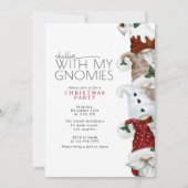 Chillin met mijn Gnomies kerstfeest Kaart (Voorkant)