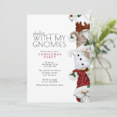 Chillin met mijn Gnomies kerstfeest Kaart (Staand voorkant)