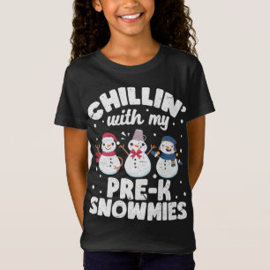 Chillin met mijn Snowmies kletst Snowman Ugly Chri T-shirt