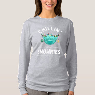 Chillin met mijn Snowmies lange mouw T-shirt