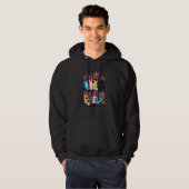 Chillin met mijn tweede klas Bunnies 2e graad Teac Hoodie (Voorkant volledig)