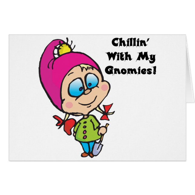 Chillin mignon Avec Mes Gnomes Design (Devant horizontal)