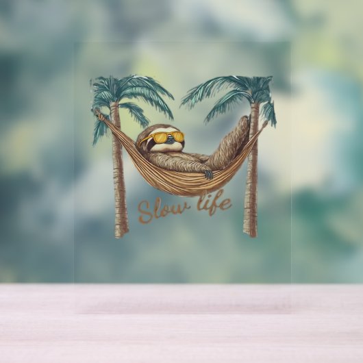 Chillin' Sloth dans un hamac T-shirt surdimensionn (Neutre)