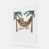 Chillin' Sloth dans un hamac T-shirt surdimensionn (Angle)