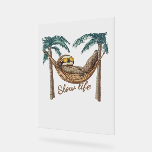 Chillin' Sloth dans un hamac T-shirt surdimensionn (Angle)